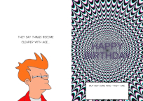 optical illusion card1 Greeting Card