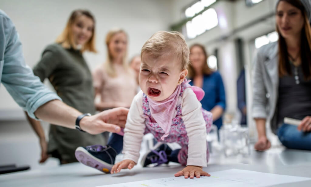 Baby Crying In Office Meme Template