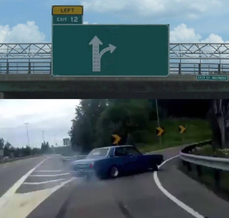 Off Ramp Meme Template