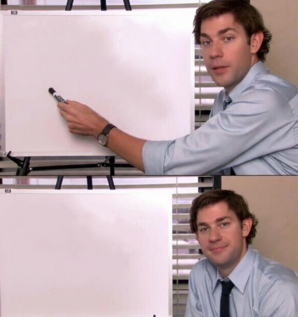 White Board Meme Template